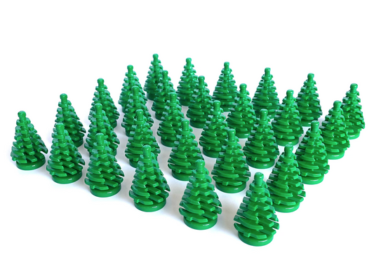 30 pcs | Tree, Pine (Small Version)| 2435 | Fully compatible