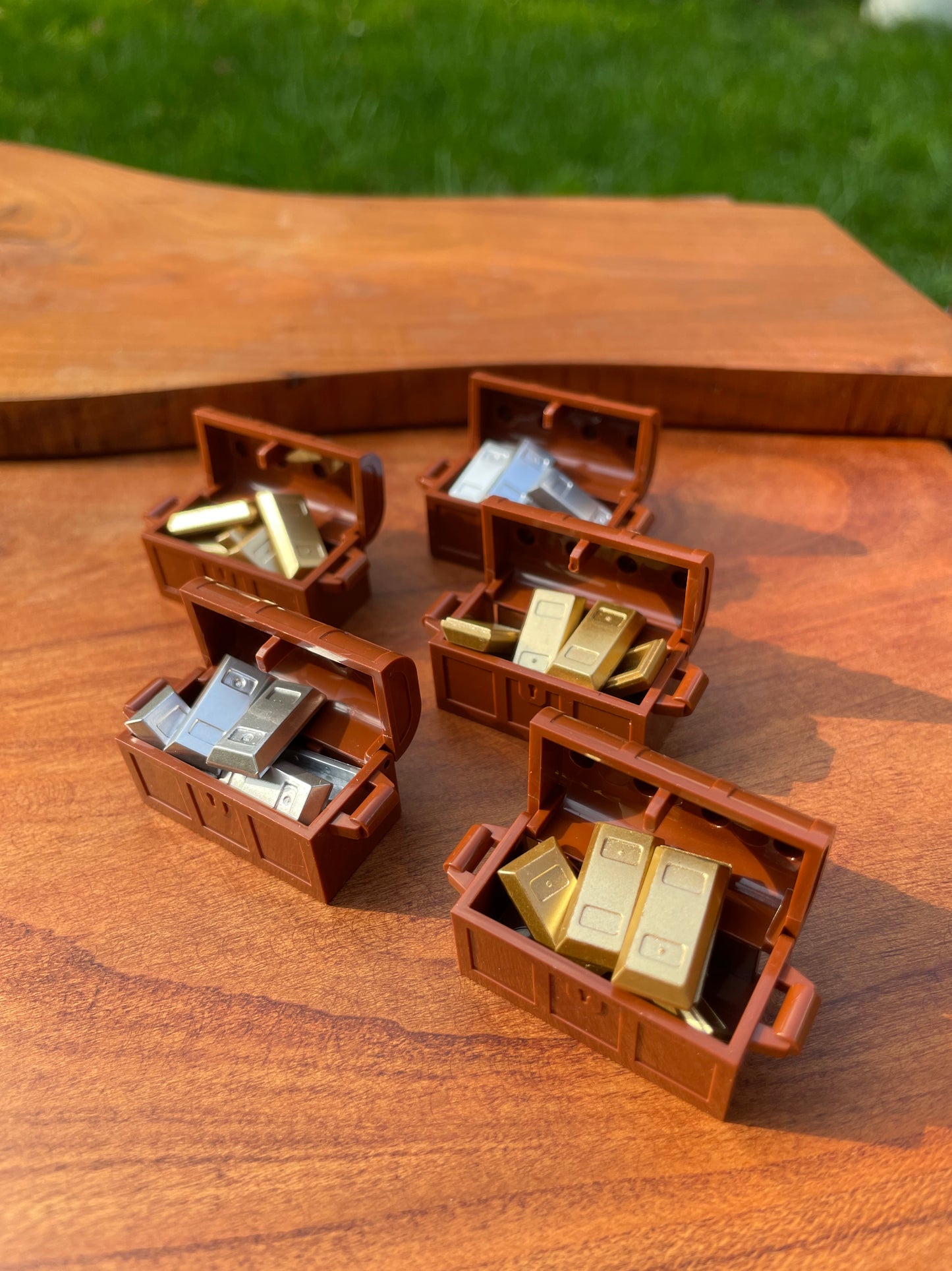 5 pcs | Treasure Chest with Gold or rubins | Fully compatible